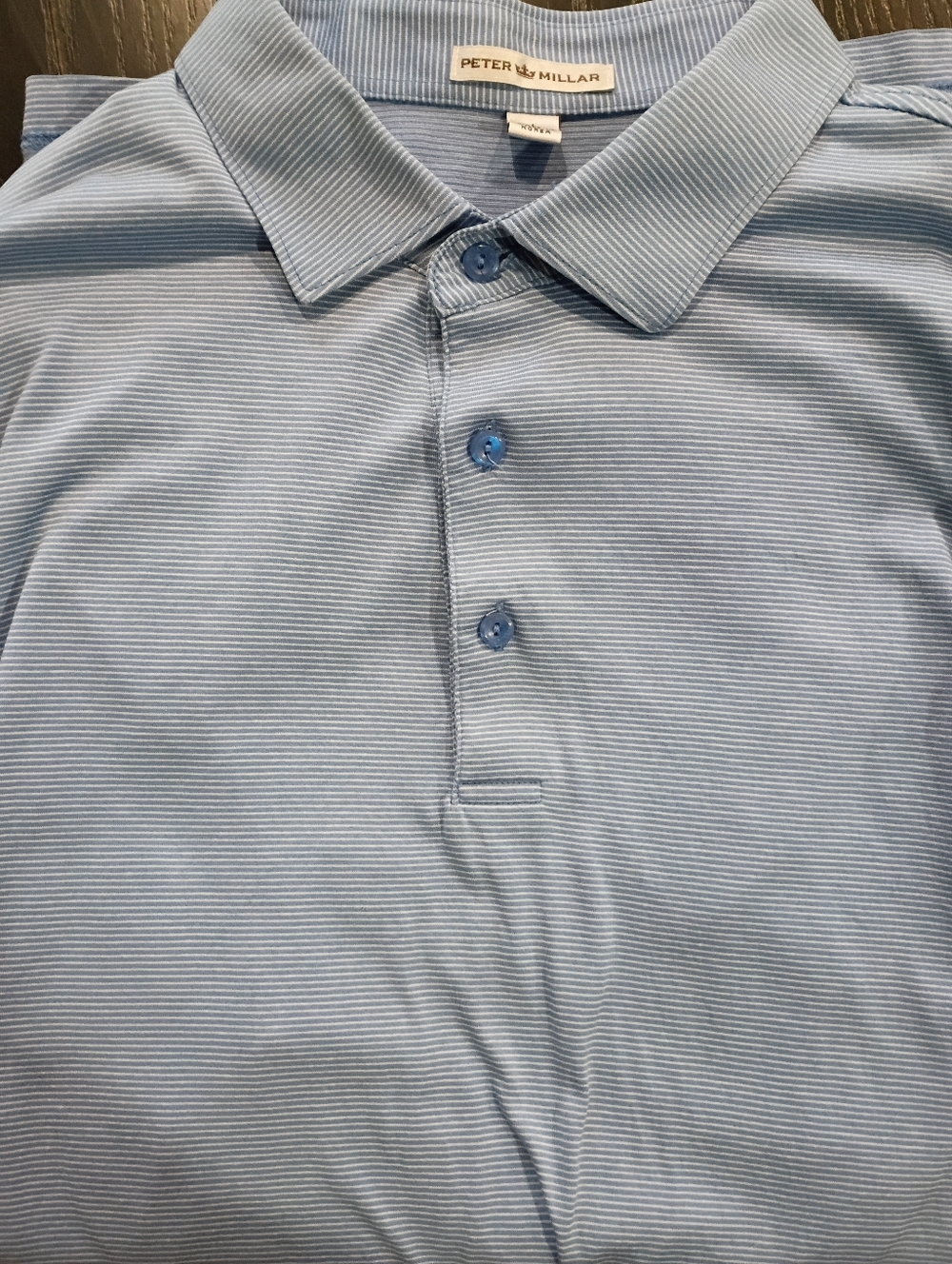 Peter Millar Pale Sky  Blue Men's Short-Sleeve Polo